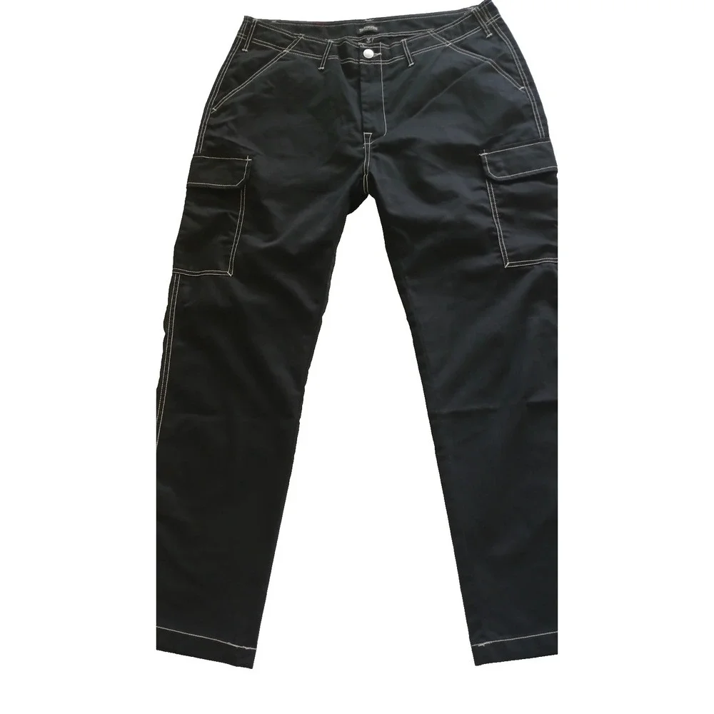 NWT True Religion Baggy Relaxed Fit Cargo Pants Jet Black Men's Size 38 x 30